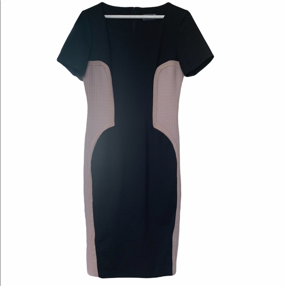 Black and Tan Italian COPIN ROMA dress; 8